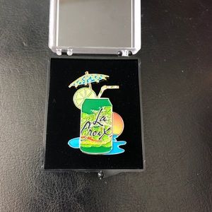 La Croix Lapel Pin - lime flavor can